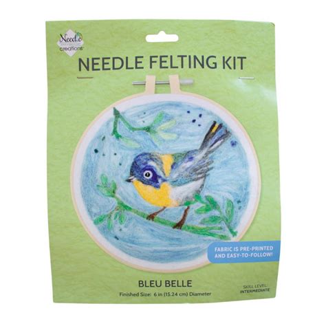 Needle Felting Kit Bleu Belle from Needle Creations 6"/15.24 cm